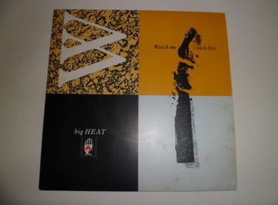 Big Heat Watch Me Catch Fire  1985 Picture Sleeve Uk Pressing Single