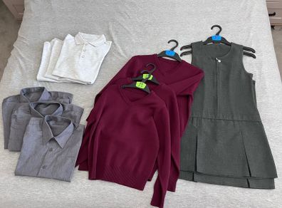 School uniform shirt/ cardigan/ pinafore