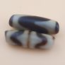 Lot of 2 Vintage Himalayan Tibetan Zigzag Pattern Agate Bead Amulets Image 10