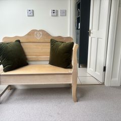 Solid wood indoor bench