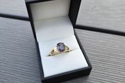 9ct Yellow Gold Mystic Topaz Solitaire Ring