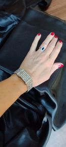 Stunning Dolce &Gabbana diamonte watch with face flap.
