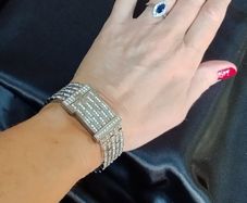 Stunning Dolce &Gabbana diamonte watch with face flap.