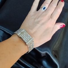 Stunning Dolce &Gabbana diamonte watch with face flap.