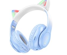 Hoco W42 Cat Ear Double Shade BT Headphones Blue