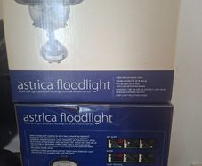 New Ring Astrica Security Floodlight Motion Sensor Halogen Black New In Box