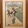 A. B. Frost Framed Golf Art Print, "Temper" Image 6