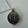 Mi Moneda silver and rose gold long necklace with Love and infinity discs Image 6