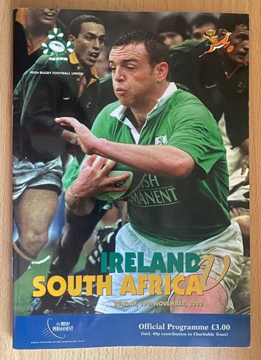 2000 Ireland v South Africa - Autumn International Programme