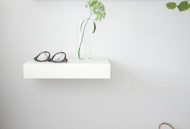 Lack floating wall shelf white 30x26 cm