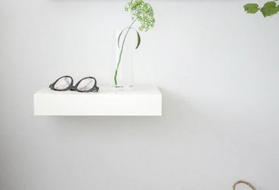 Lack floating wall shelf white 30x26 cm
