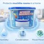 Dehumidifier 500ml Pack of 10| Condensation Remover Moisture Absorber, Dehumidifiers for Damp, Mould, Moisture in Home, Kitchen, Wardrobe, Bedroom, Caravan, Office, Garage, Basement Image 4