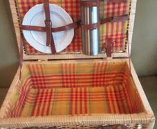 Vintage picnic basket