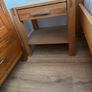 Oak bedside lockers Image 3
