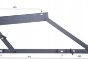 2 x Bed Lift Mechanism Kit, Bed Lifting Set Storage, Hinges Sofa Bed Space Saving Storage
