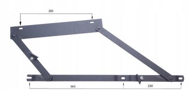 2 x Bed Lift Mechanism Kit, Bed Lifting Set Storage, Hinges Sofa Bed Space Saving Storage