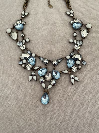 Zara large stone necklace