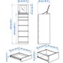 Tall Vanity Chest of Drawers with Mirror Image 4