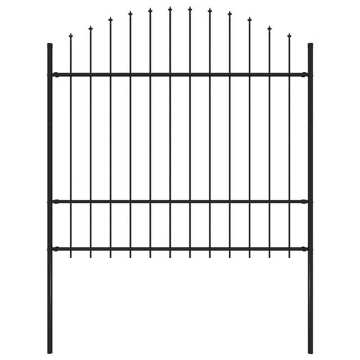 Garden Fence with Spear Top Steel