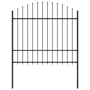 Garden Fence with Spear Top Steel