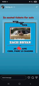 Zach bryan premium seating x 2