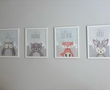Nursery Wall Prints  (frames not included)