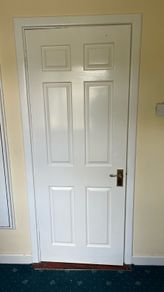 Timber white door