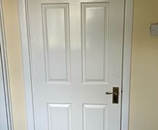 Timber white door