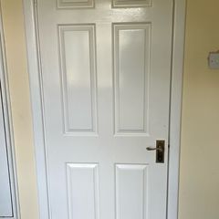 Timber white door
