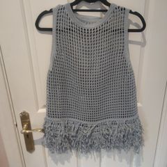 crochet fringe top