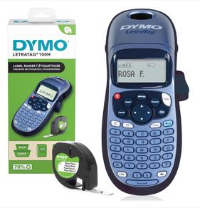 Dymo LetraTag LT-100H Handheld Label Maker, Abc Keyboard Printer, 13 Character LCD Screen, Home, Office