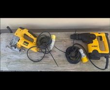 Corded DeWalt set DeWalt 110V jigsaw DeWalt 110V SDS rotary hammer