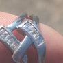 Sterling Silver Double Wishbone Engagement ring Image 6