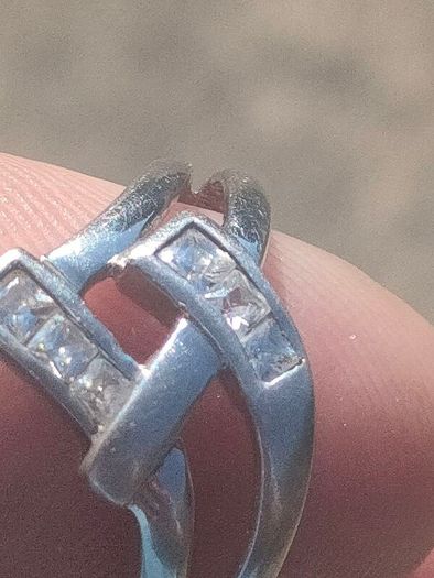 Sterling Silver Double Wishbone Engagement ring
