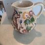 Beautiful H J Wood Relief Molded Vase, Vintage 1950s in Excellent Condition, Hand Painted, Indian Tree design, made in England Image 6