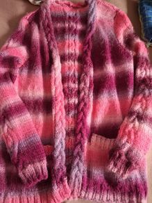 Hand Knitted Ladies Cardigan