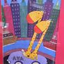 Painting personalised with name Ava. Image 2