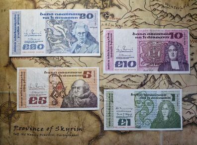 B Series 1-20 Pound Set (Irish Notes)