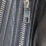 WAREHOUSE Genuine Leather Black Biker Jacket - Sz 10 UK - Rrp 210 (New) Image 6