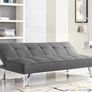 FINAL UNITS Dark Grey Fabric Folding 3 Seater Sofa 180cm Image 3