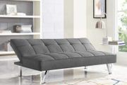 Dark grey fabric Folding 3 Seater Sofa 180cm