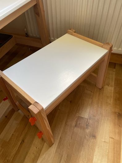 Children's IKEA Table & Bench - Adjsutable