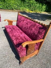 Vintage Oak Couch