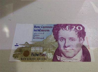 Irish 20 pound banknote