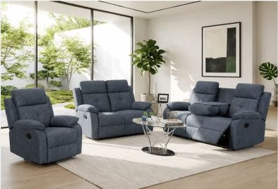 Aspen 3+2 or 3+1+1 Fabric Recliner Suite