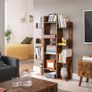 Tree-Shaped Bookcase with 13 Compartments, vintage brown Image 2