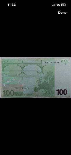 Rare Euro 100 note