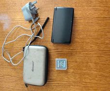 Nintendo 3ds with charger case and 208 in 1 game