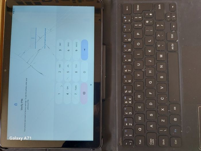 ACER 10.1 inch Tablet, Model ACTAB10KB24, FRP Pin Locked, with Keypad Hard Cover