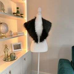 Black Faux Fur Collar
